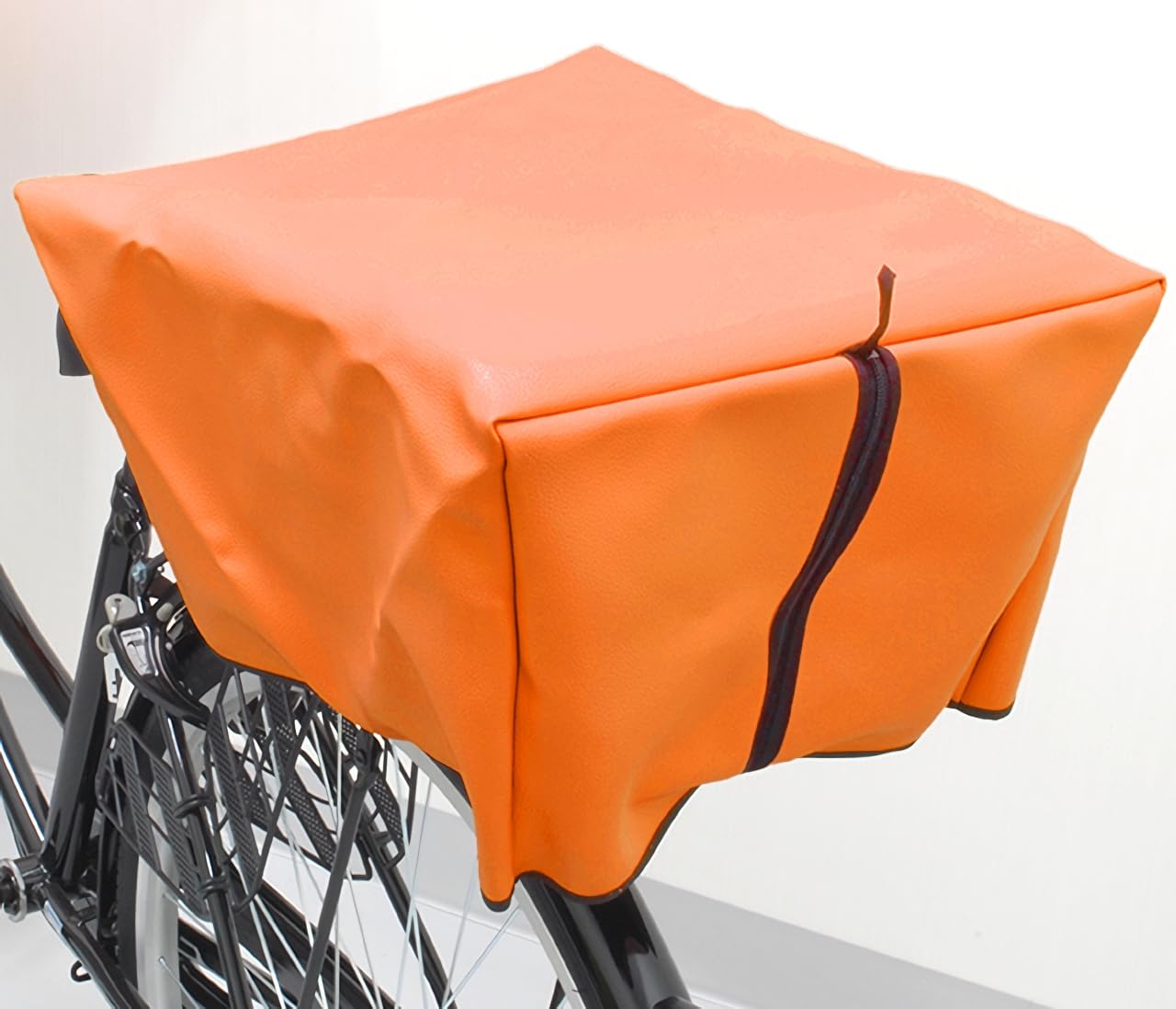 Amazon | 岡製作所 自転車カゴカバー リア用 オレンジ (ビニール