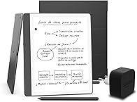 Kindle Scribe (versión 2024) de 16 GB, una funda basada en plantas de Amazon y un adaptador de corriente Amazon Powerfast de 9 W