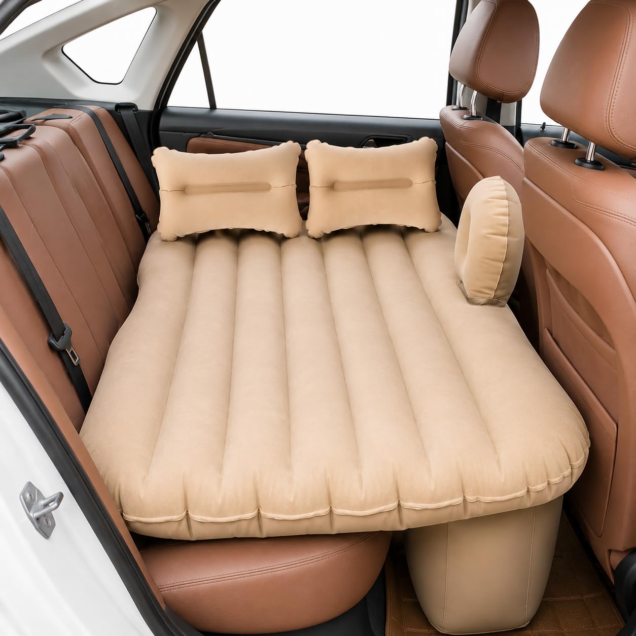 SUBSTORI Car Air Mattress with 2 Air Pillows, Car Sleeping Bed for Kids, Inflatable Mattress for Camping, Travel, Trip Car Back Seat Baby Sleeping Bed