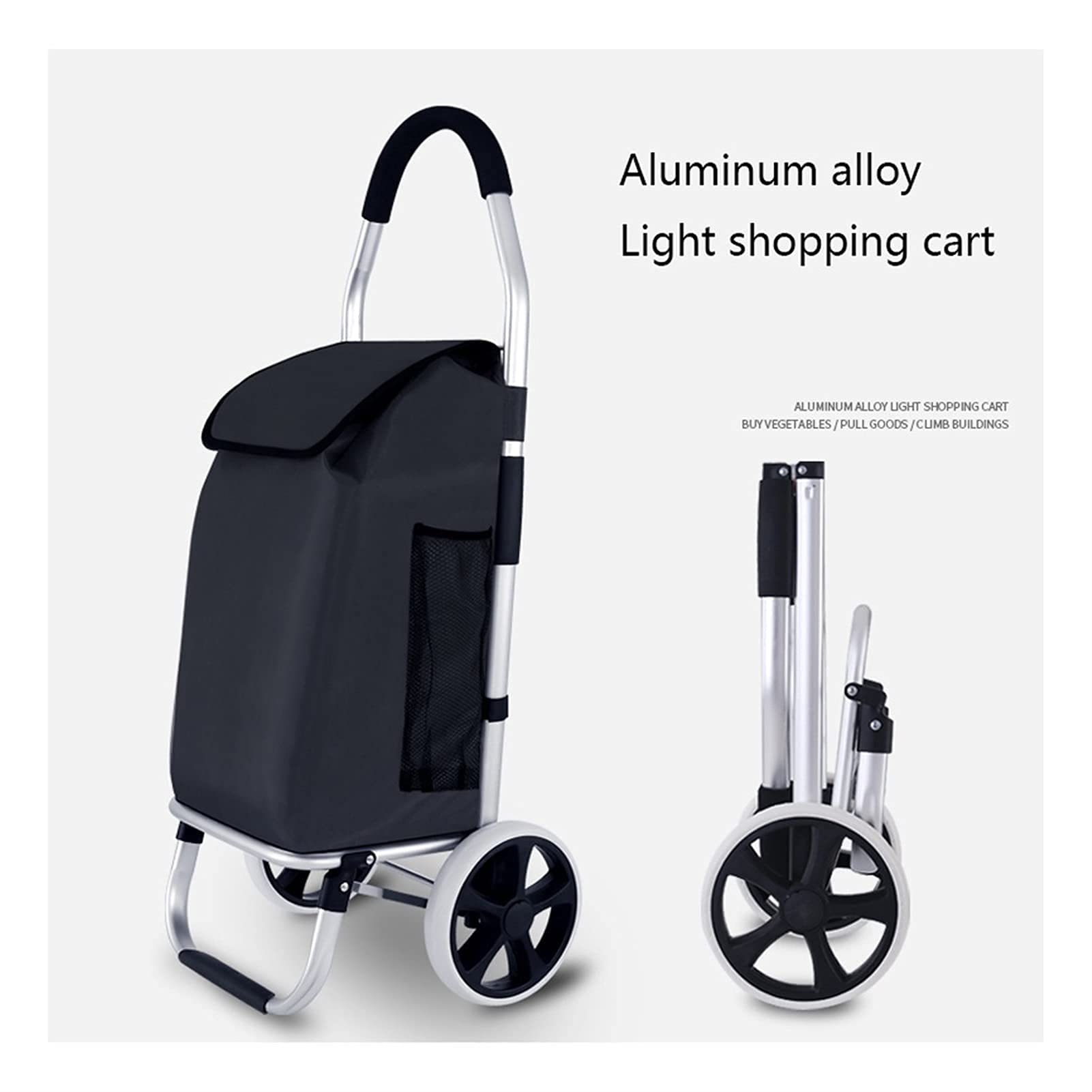 Carro portaherramientas Ruedas Carrito Plegable Subir escaleras Remolque Equipaje de aleación Aluminio Ruedas la Compra