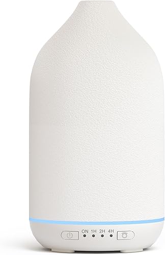 SALKING Difusor de aceite esencial de cerámica de 6.8 fl oz, difusores de piedra para aceites esenciales, difusores de aromaterapia ultrasónicos con