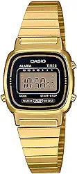 Relógio de Pulso Casio Feminino Digital Vintage Dourado LA670WGA-1DF