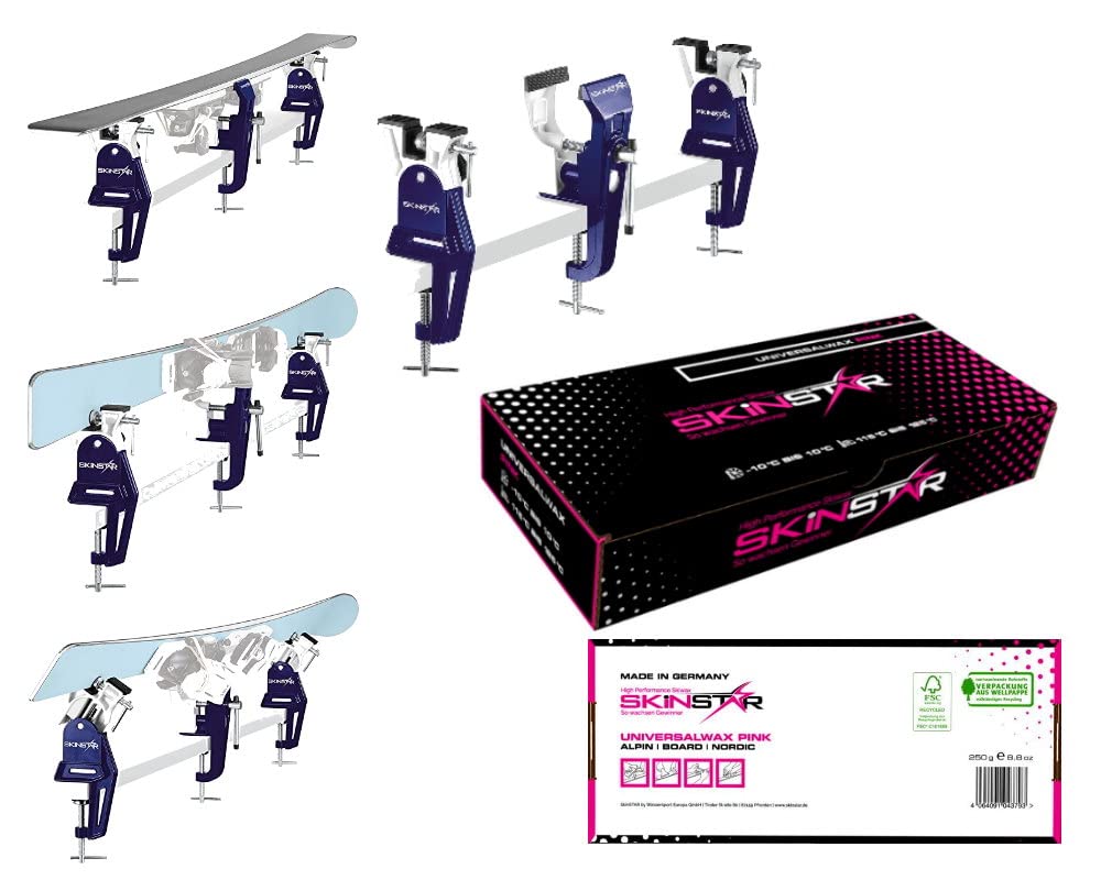 skinstar cera Set con RACING sci Vise tendisci UNIVERSALE CERA 250g