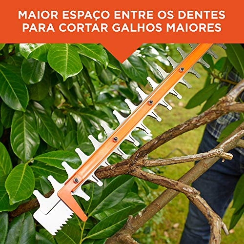 BLACK+DECKER Aparador de Cerca Viva Elétrico 500W 127V com capacidade de corte máximo de 38mm. Maior