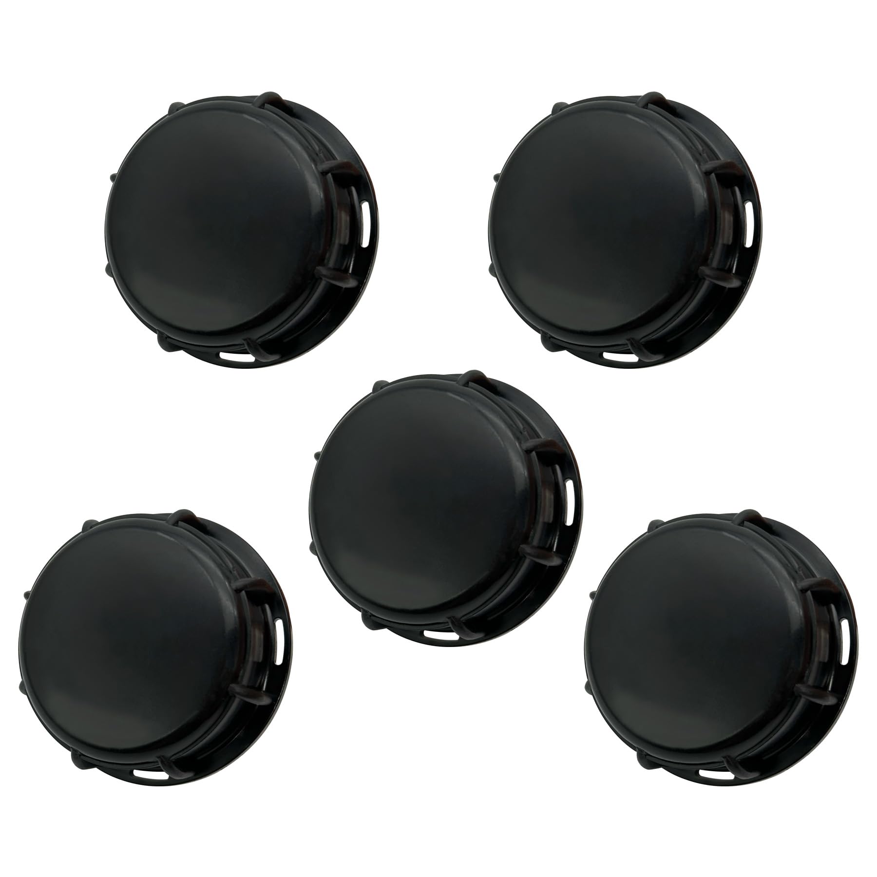 LEPEVNEY IBC Tank Cap S60X6 60mm, Black Plastic, Screw-In, Suitable for IBC Water Tanks Pack of 5