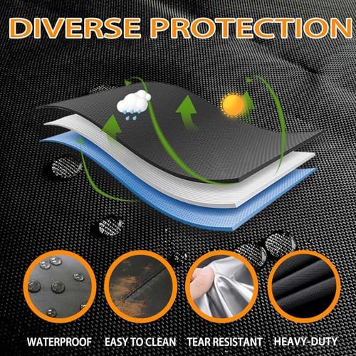 Funda para Calefactor Exterior para Sahara Pyramid Flame Heater, Cubierta Protectora Repelente al Agua para Estufa de Terraza, Funda a Medida para Jardín y Balcón