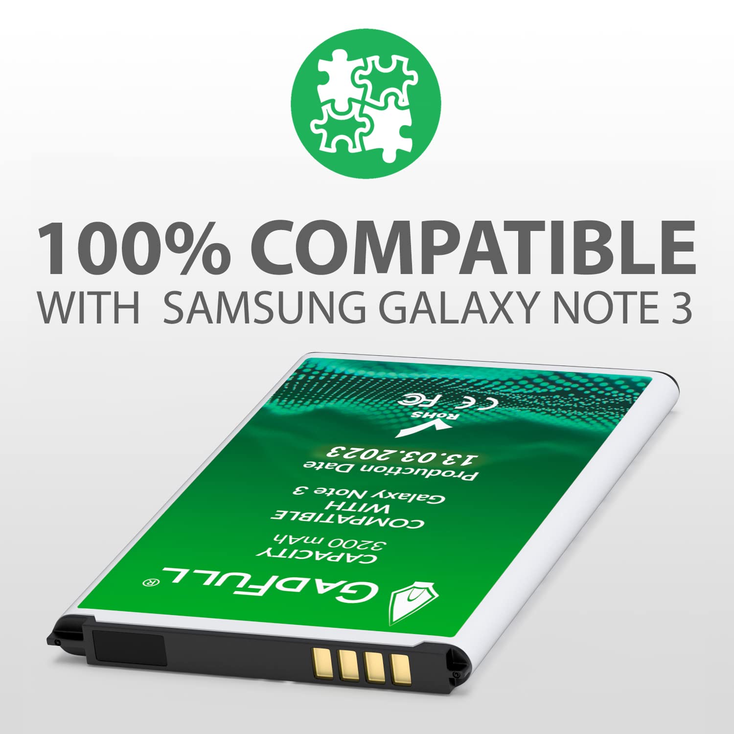 Gadfull Battery Compatible With Samsung Galaxy Note 2022