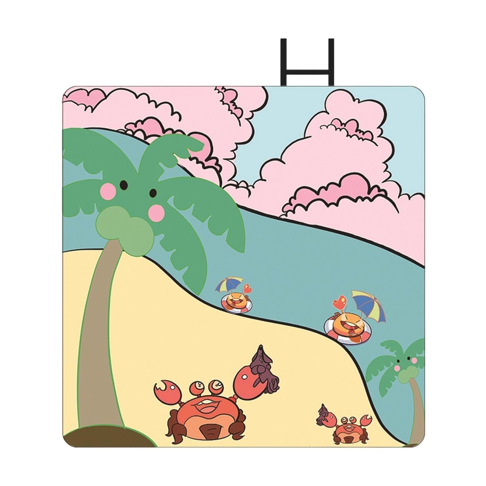 carotoe Thick Mat for Picnics Yoga Soft Easy Cleaning Multifunctional Use Picnics Mat