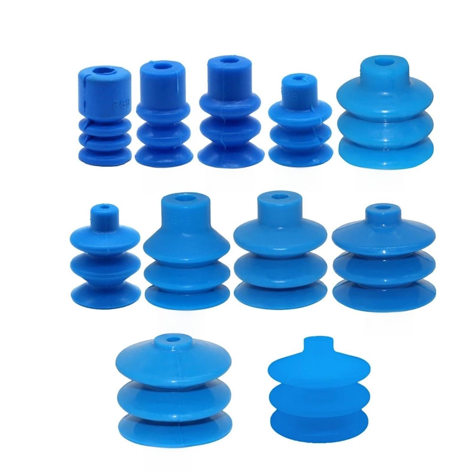 FG Series FG-4/5/7/9/12/14/18/20/25/32/42/52/62/88 Blue Three-Layer Pneumatic Vacuum Suction Cup(FG-20,Black)