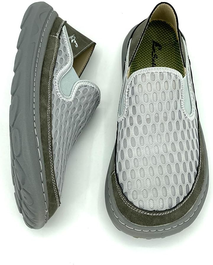 Salkin Men's Casual Slip on Mesh Loafer Breathable Sneakers Ultralight & Comfort Walking Shoes