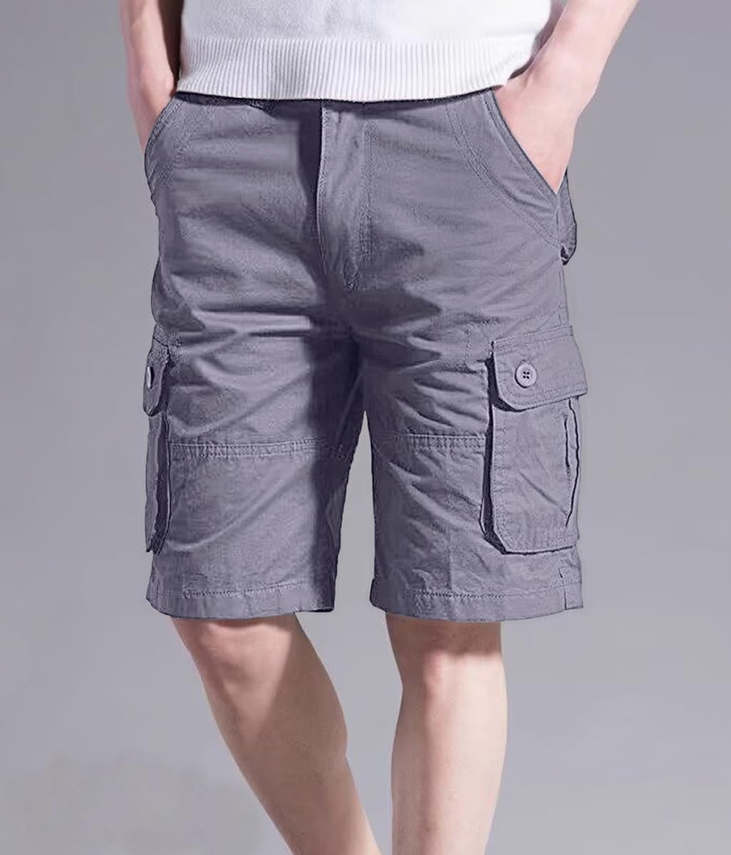 Basoteeuo Mens Cargo Shorts Casual Lightweight with Multi Pockets Summer Outdoor Work CargoShorts - Image 2