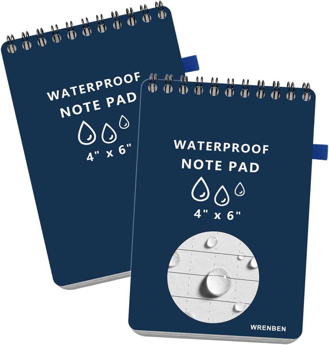 Amazon.com : WRENBEN 2PCS Weatherproof Top Spiral Notepads 4