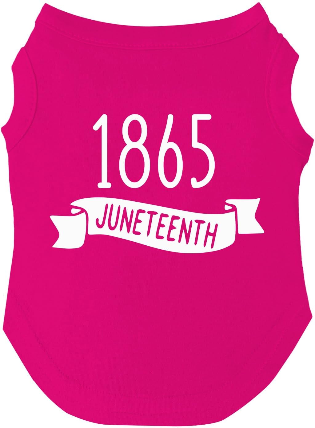 1865 Juneteenth Dog Tee Shirt Sizes for Puppies, Toys, and Large Breeds (Green, X-Small 1067)