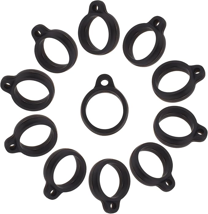 CRASPIRE Anti-Lost Lanyard Set - 36 PCS 3 Size Silicone Rings For Keys, Pens, Small Items