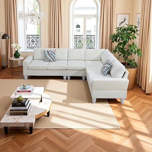 Luxury Beige Modular Sofa Set: Stylish Design, Ultimate Comfort &