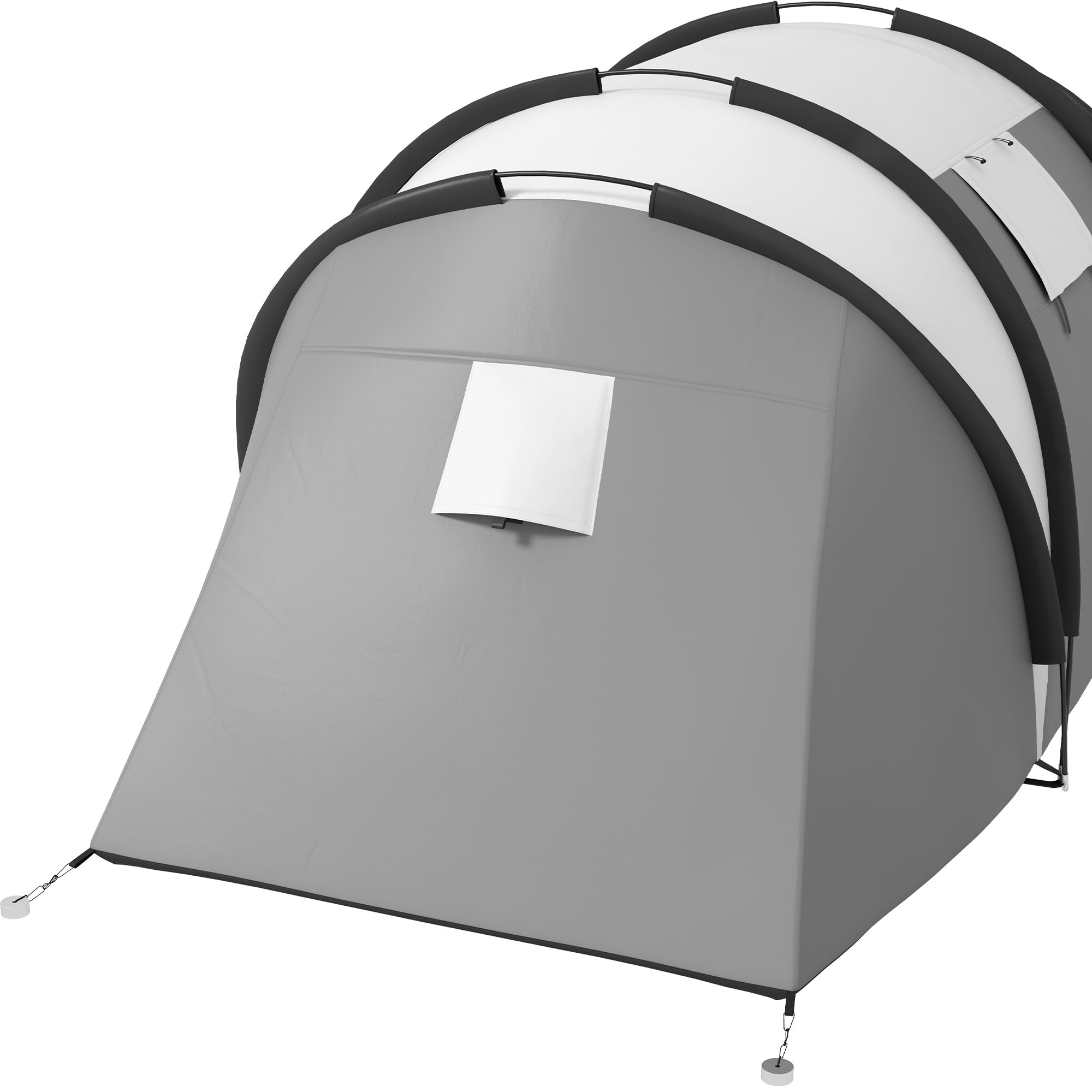 Outsunny Campingzelt für 4-5 Personen leicht wasserabweisend Familienzelt mit 2 Zimmer Seitentür Fenster, Zelt mit 3000mm Wassersäule Tunnelzelt Kuppelzelt für Camping Reise Garten