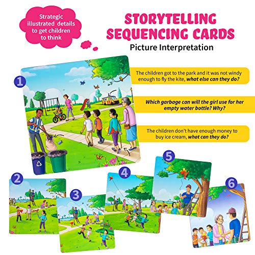 Spark Cards Sequence Cards for Storytelling and Picture Interpretation Speech Therapy Game, Special Education Materials, Sentence Building, Problem Solving, Improve Language Skills - Image 4