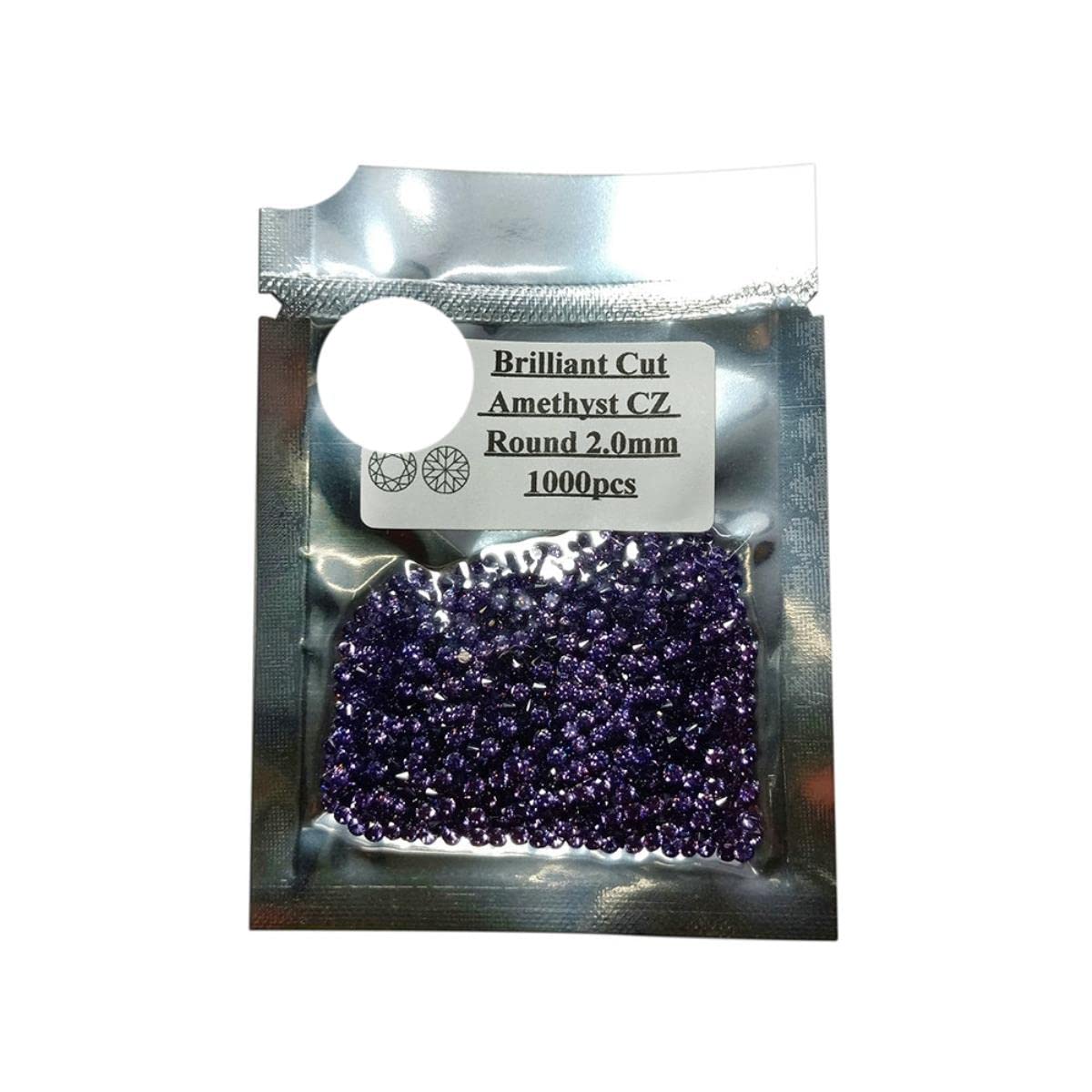 1000 teile/los 0,8 ~ 3,0 mm 5A Qualit?t Verschiedene Farbe Lose Stein Runde Brillantschliff Zirkonia Synthetische Edelsteine ??F¨¹r Schmuck-Lavendel, 2,75 mm (1000 St¨¹ck)