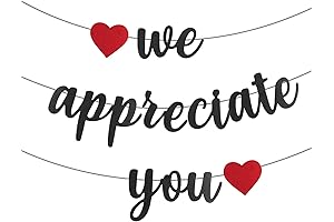 9.8ft We Appreciate You Backdrop with Red Heart