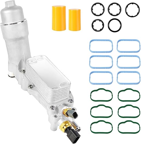 Miniatura 9 de 926-959 - Carcasa de aluminio mejorada para filtro de aceite de motor con sensores y juntas para Chrysler 200 300 Dodge Ram Avenger Challenger Jeep