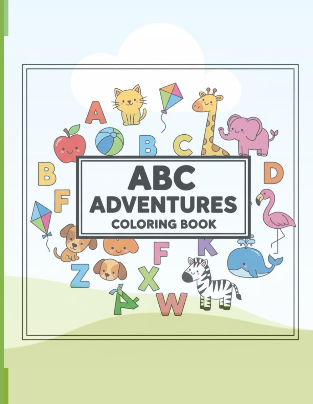 One Object Alphabet Coloring Book for Kids 24 pege coloring book: A–Z Simple and Fun Coloring Pages with Easy Objects for Toddlers and Preschool Kids