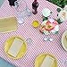 Magic Cover Flannel-Backed 70 in. L x 52 in. W Plastic Tablecloth