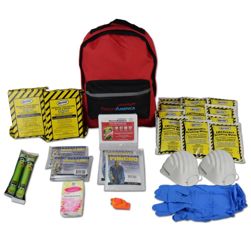 Ready America Trevco 70280 Notfallrucksack für 3 Tage 2 Personen