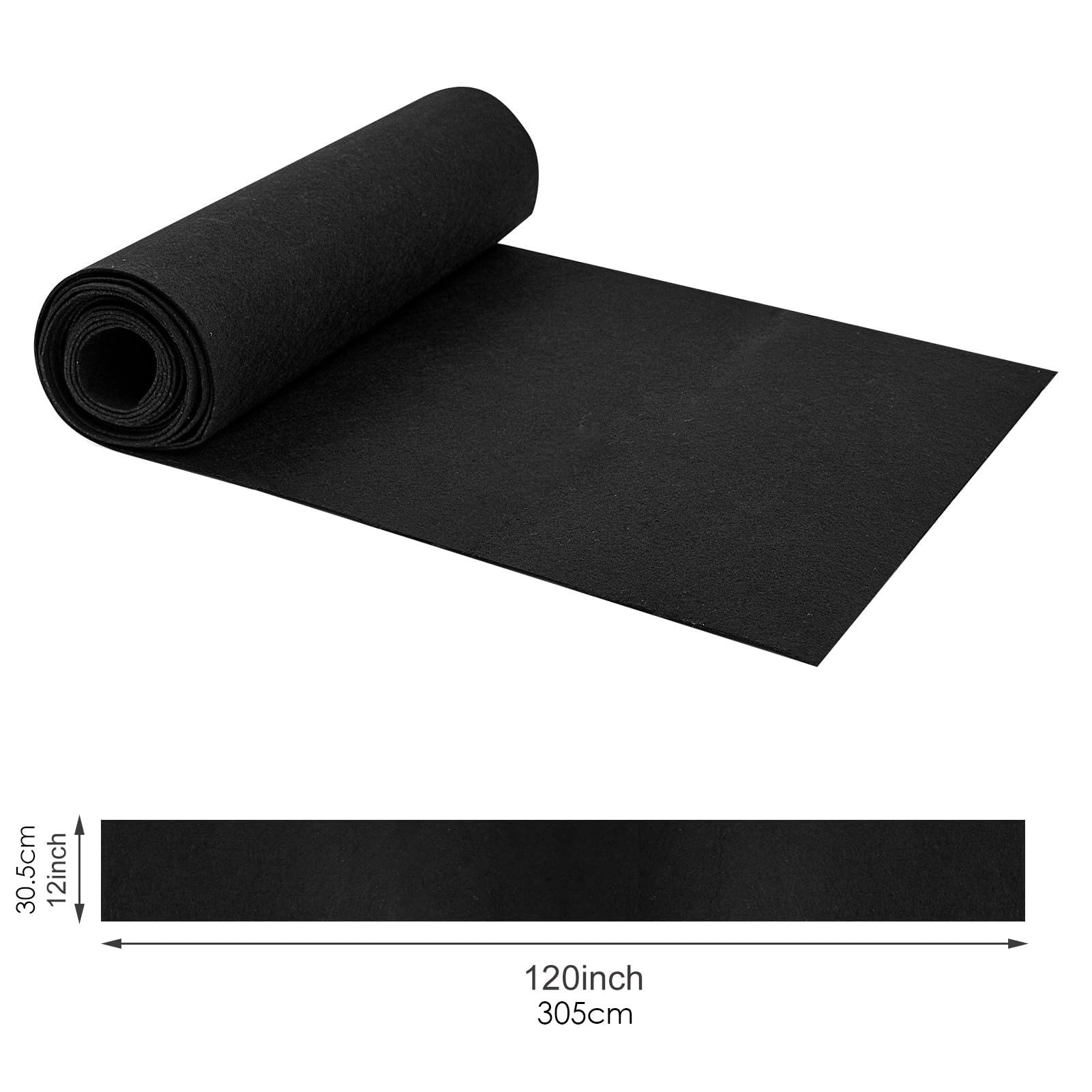 Rotolo Di Rivestimento Per Fioriere In Feltro – 30 Cm X 2 Metri – Tessuto Non Tessuto Nero – Alternativa Al Cocco, Facile Da Tagliare - 3