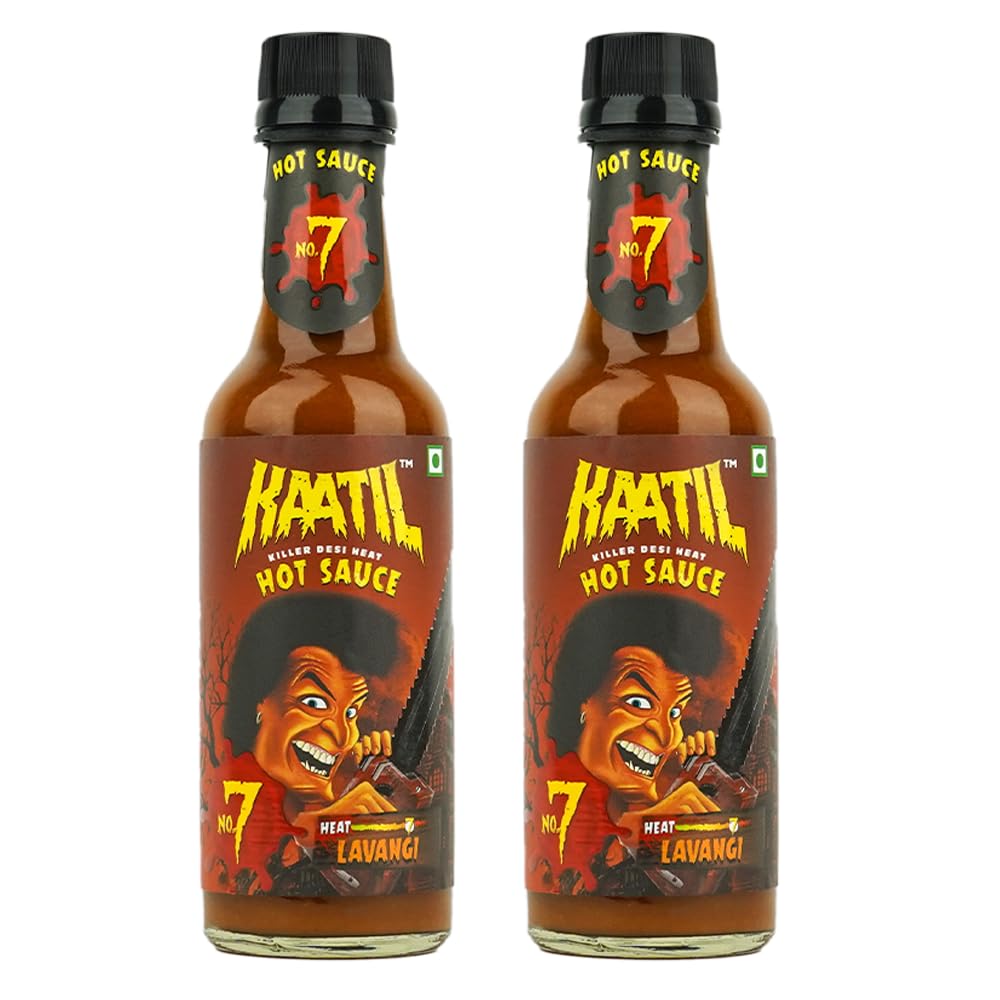 Kaatil Hot Sauce No.7 - Pack of 2 | Made with Premium Indian Chillies | Versatile Usage