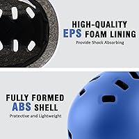 Vista 2 de Casco de bicicleta para jóvenes y niños, casco de bicicleta y patineta para edades 5-8-10-12-14 años niños y niñas adolescentes, ajustable