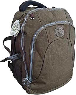 شنطة ظهر للمدرسة والجامعة والسفر للجنسين - (مقاس 18 انش) 46 × 34 × 20 سم (بني)