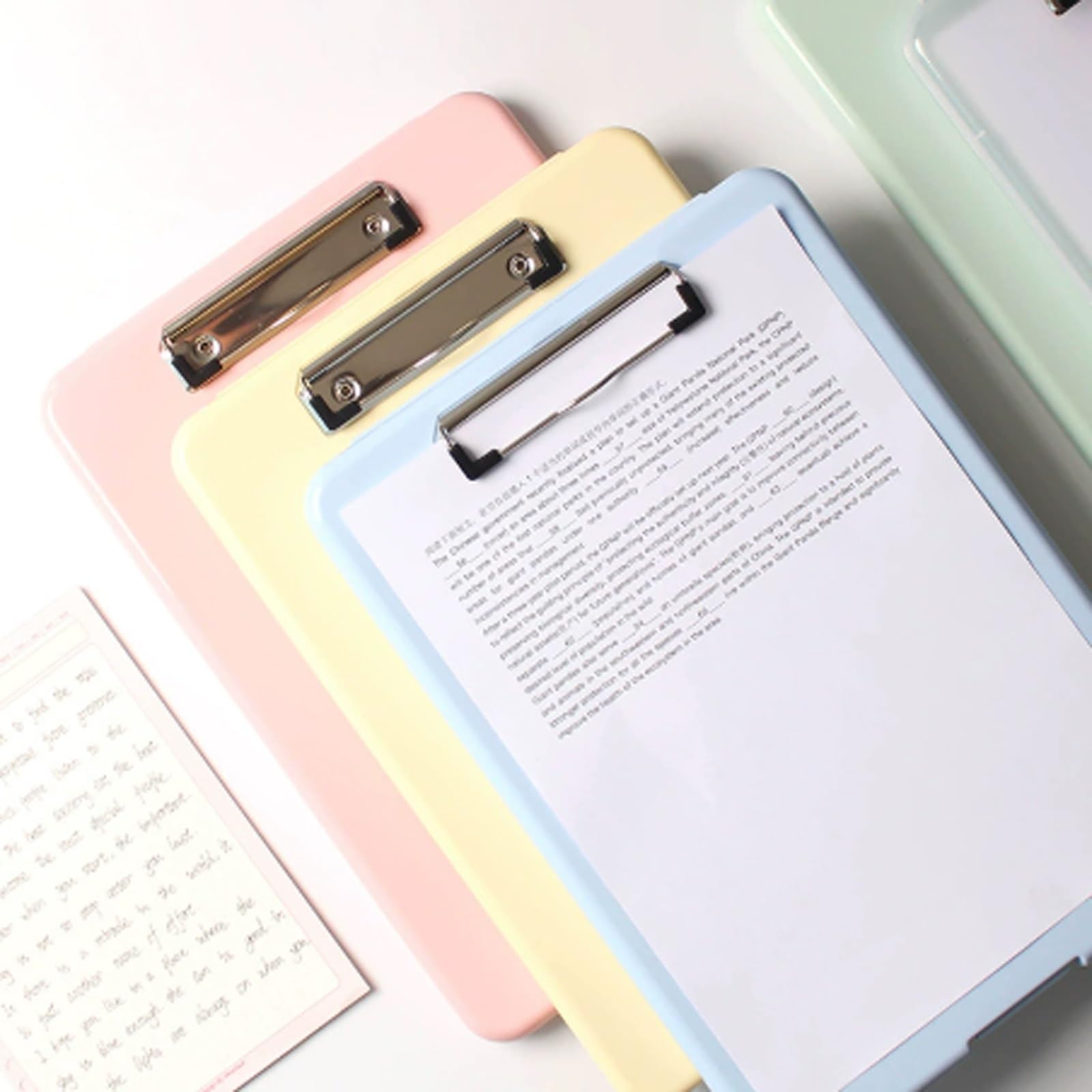 Presse-papiers avec rangement avec porte-stylo Dossier