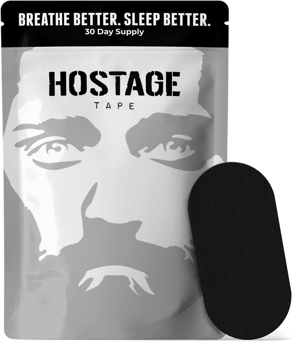 Premium Adhesive Tape - Pain Free Removal Medical Grade Tape - Breathable Adhesive Tape - (30 Tapes)- Black