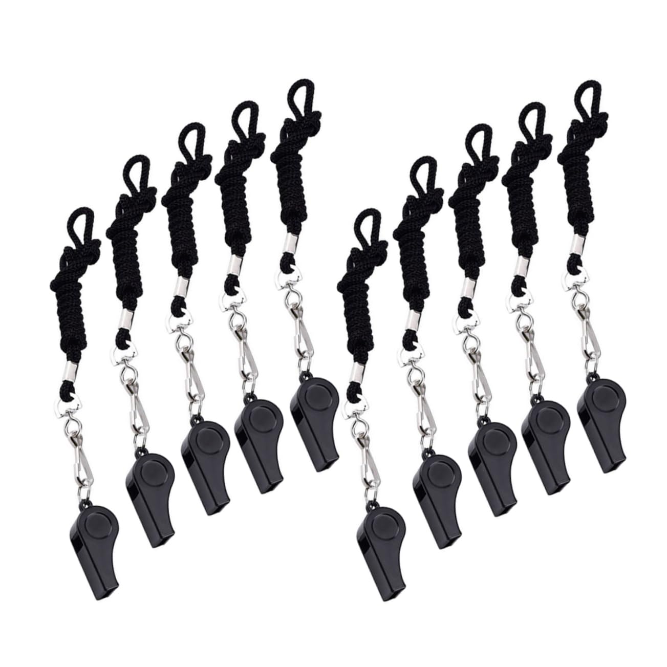 BESPORTBLE 40pièces Sifflets De Survie avec Cordon Sifflet Urgence Multi-Usage pour Entraînement Sportif Et Activités De Plein Air