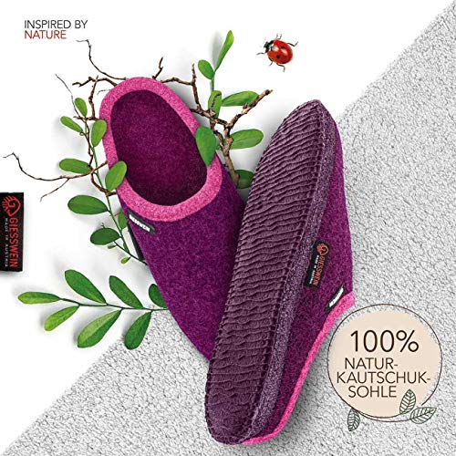 Giesswein Unisex High Slippers, Purple Schiefer, 5 Us Women #TOP2