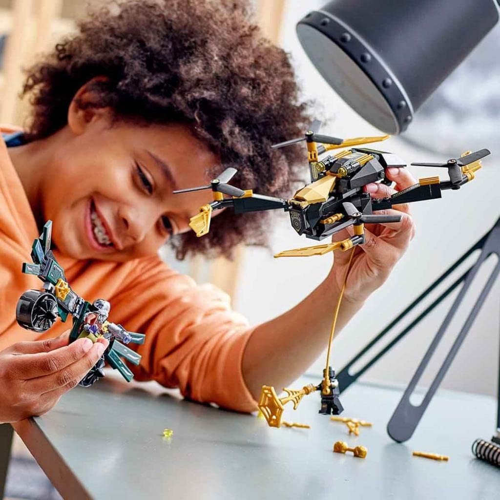 Lego® Super Heroes Marvel Spider-Man’s Drone Duel 76195 Building Kit;Spider-Man and Vulture Drone Playset