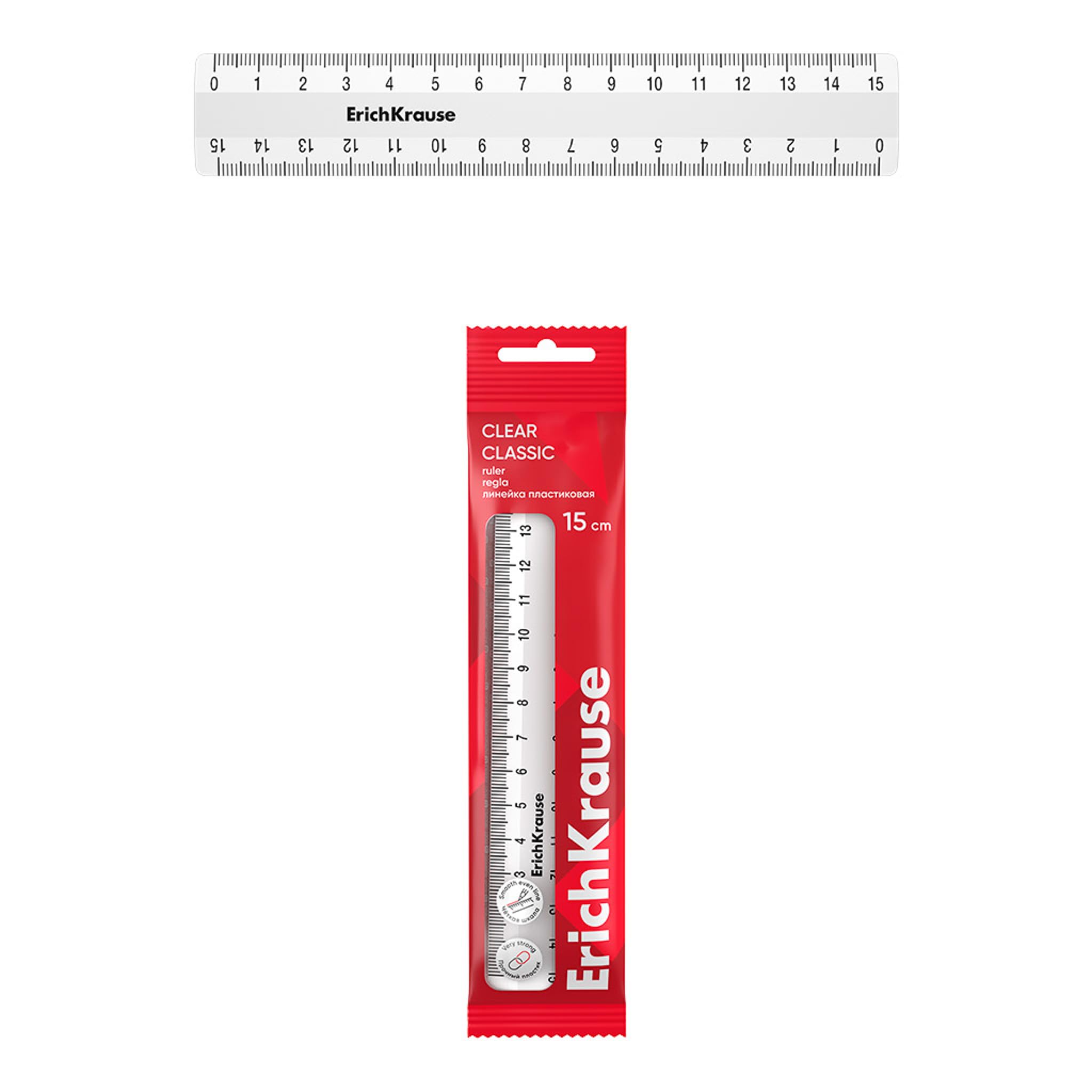 4er-Set Transparente Kunststofflineale – 15 Cm, Metrisch, Bruchfest – Für Schule, Büro, Zeichnen, Unterstreichen