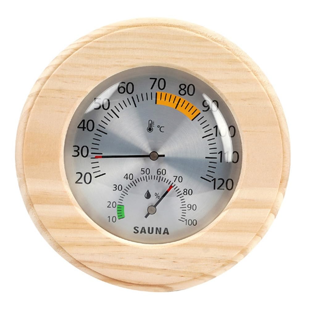 Jnchdghwa As Shown Sauna And Steam Bath 2-In-1 Thermometer Hygrometer For Accurate Readings Measurement