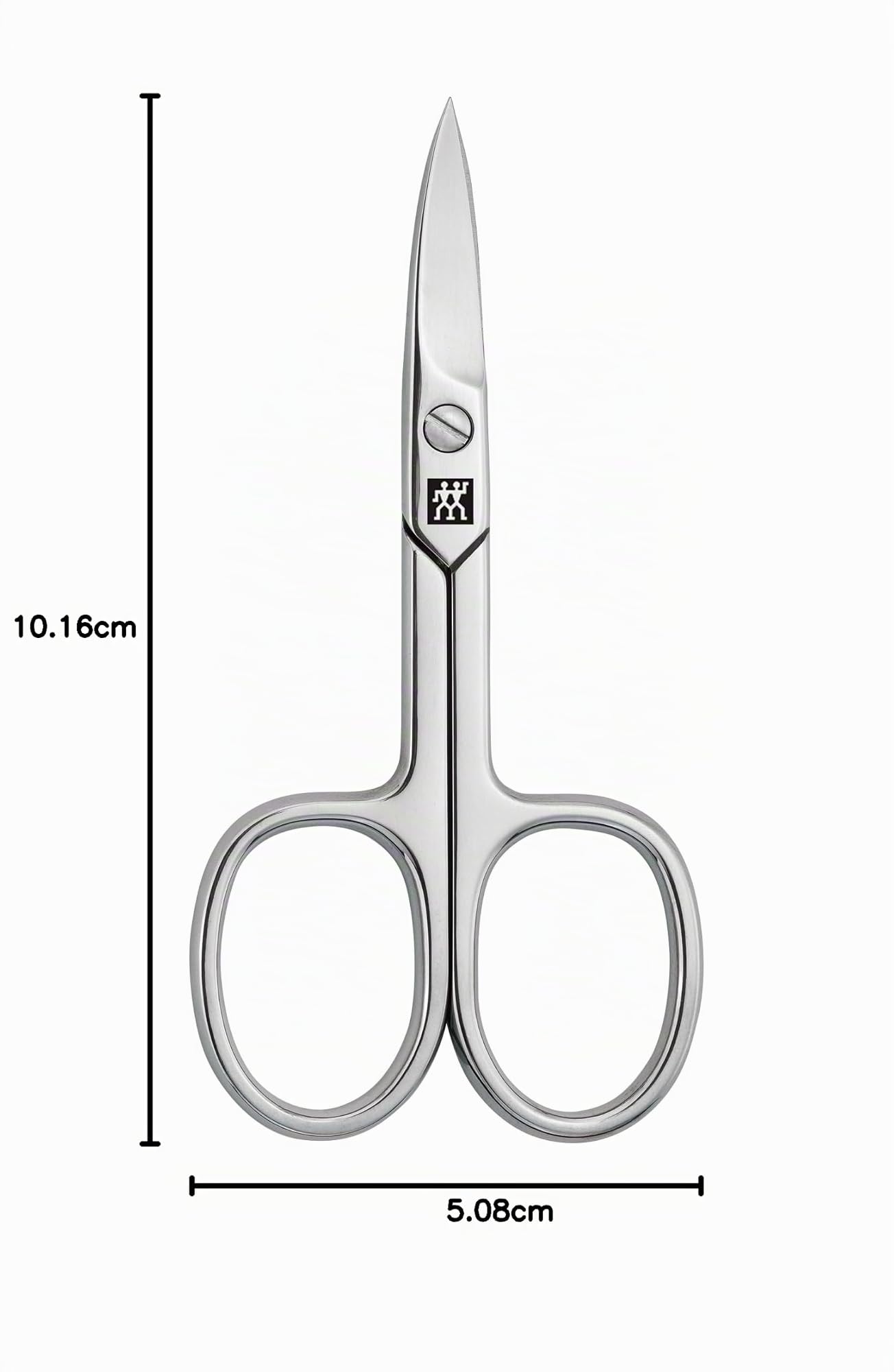 ZWILLING Ciseaux à ongles (lame légèrement courbée, ciseaux pour les mains et les pieds, hypoallergéniques), Polis, argent, 90 mm