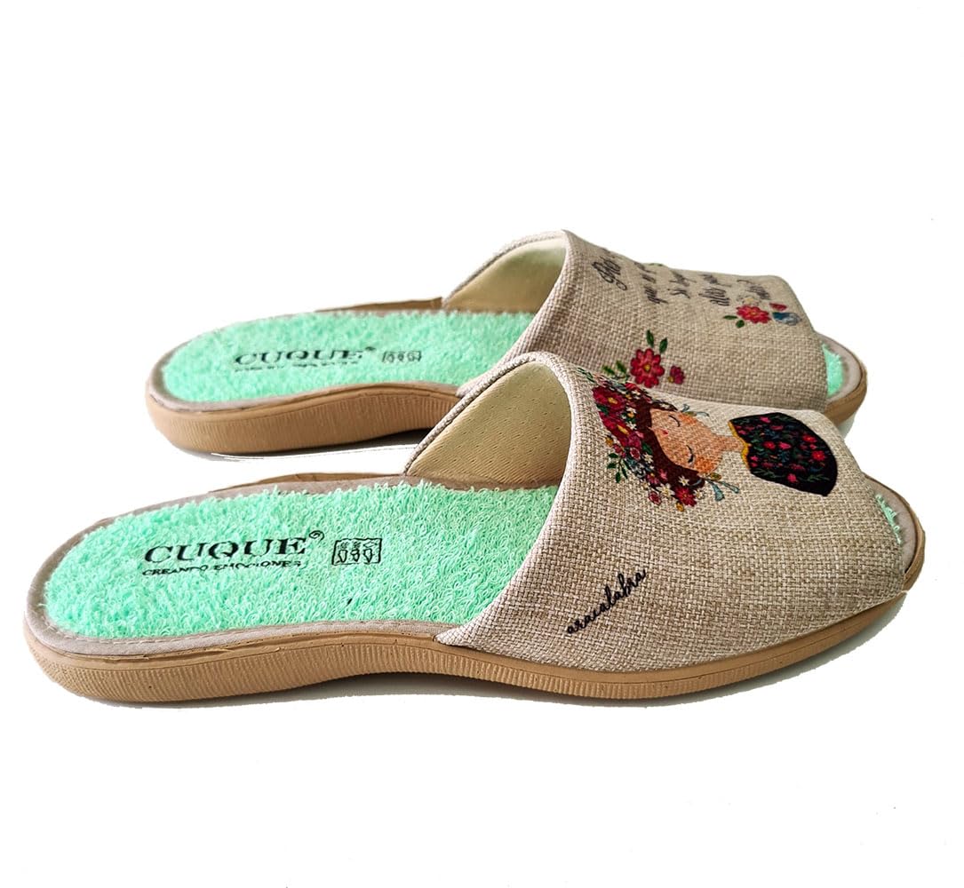 Rodevil Zapatillas casa Frida mujer verano cómodas - Hechas en España - garantía de calidad