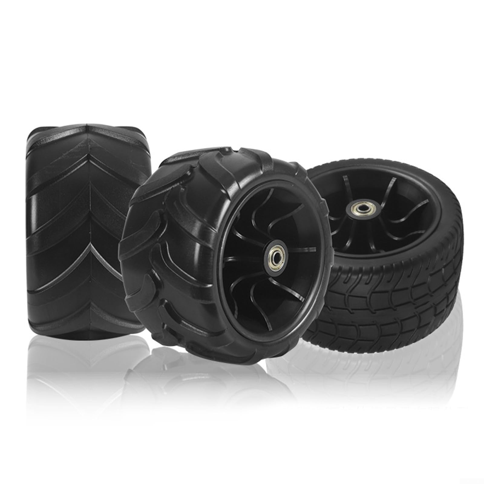 Roue De Rechange Tout-terrain En PU Pour Chariot De Jardin - Diamètre 17,8 Cm - Supporte 250 Kg - 2 Motifs Au Choix
