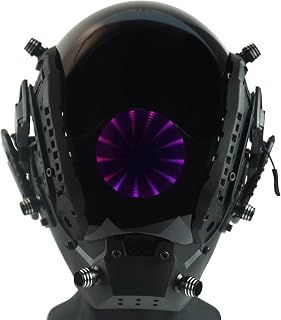 articulo Máscara Cyberpunk, diseño de ojo del abismo, casco futurista, perfecto para fiestas de Halloween, cosplay