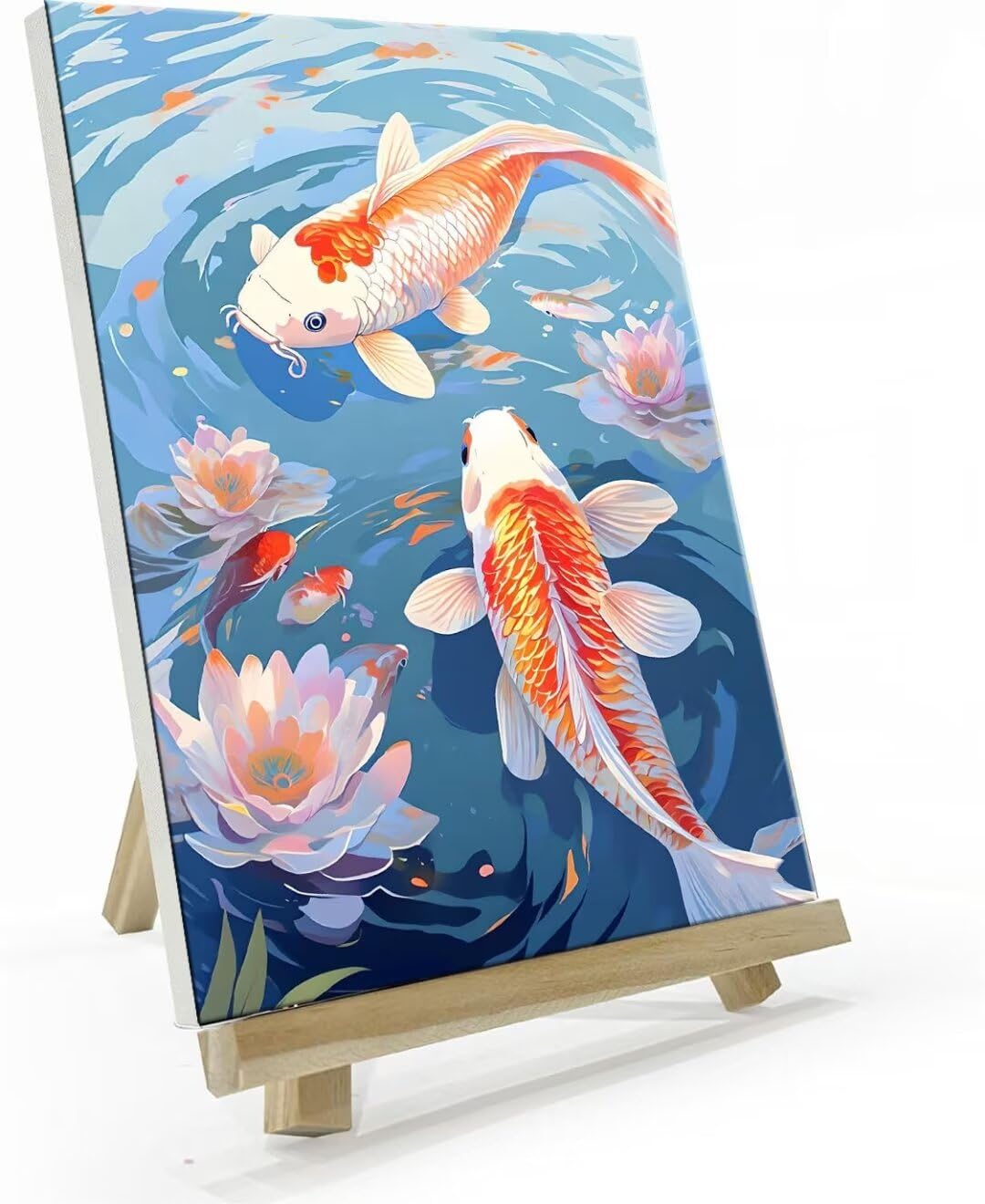 Amazon.co.jp: 油絵 数字キット塗り絵大人 子ども 塗り絵、錦鯉 魚