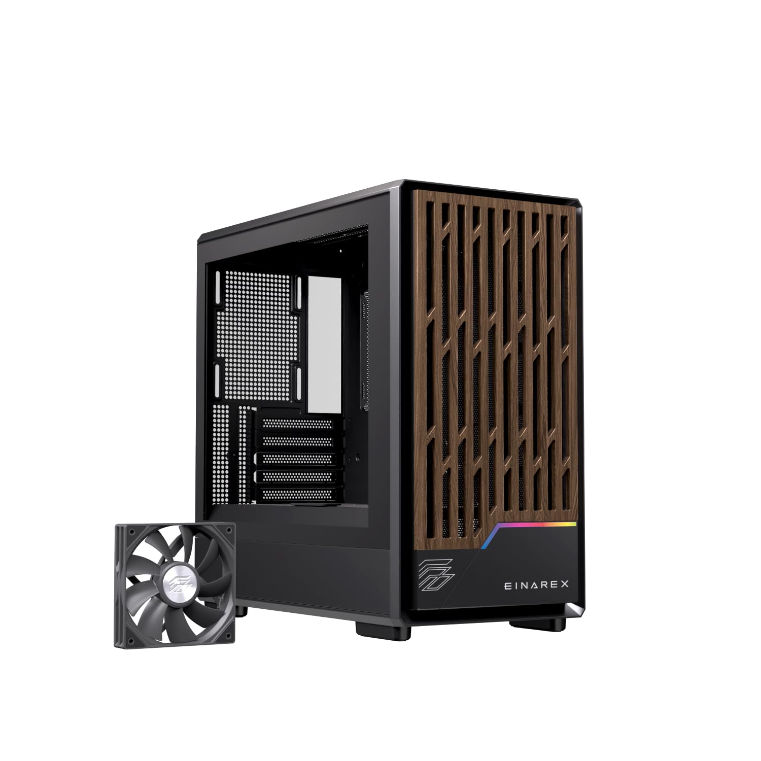 Pulse PM400 Caja de PC para Gaming, RGB, Soporte para 9 Ventiladores de 120mm, Refrigeración Líquida de 240mm (Core Negro)