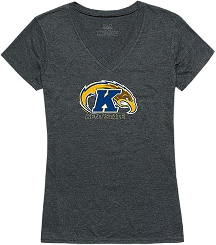 Kent State University The Golden Eagles NCAA Women's Cinder Tee T-Shirt Heather Charcoal
