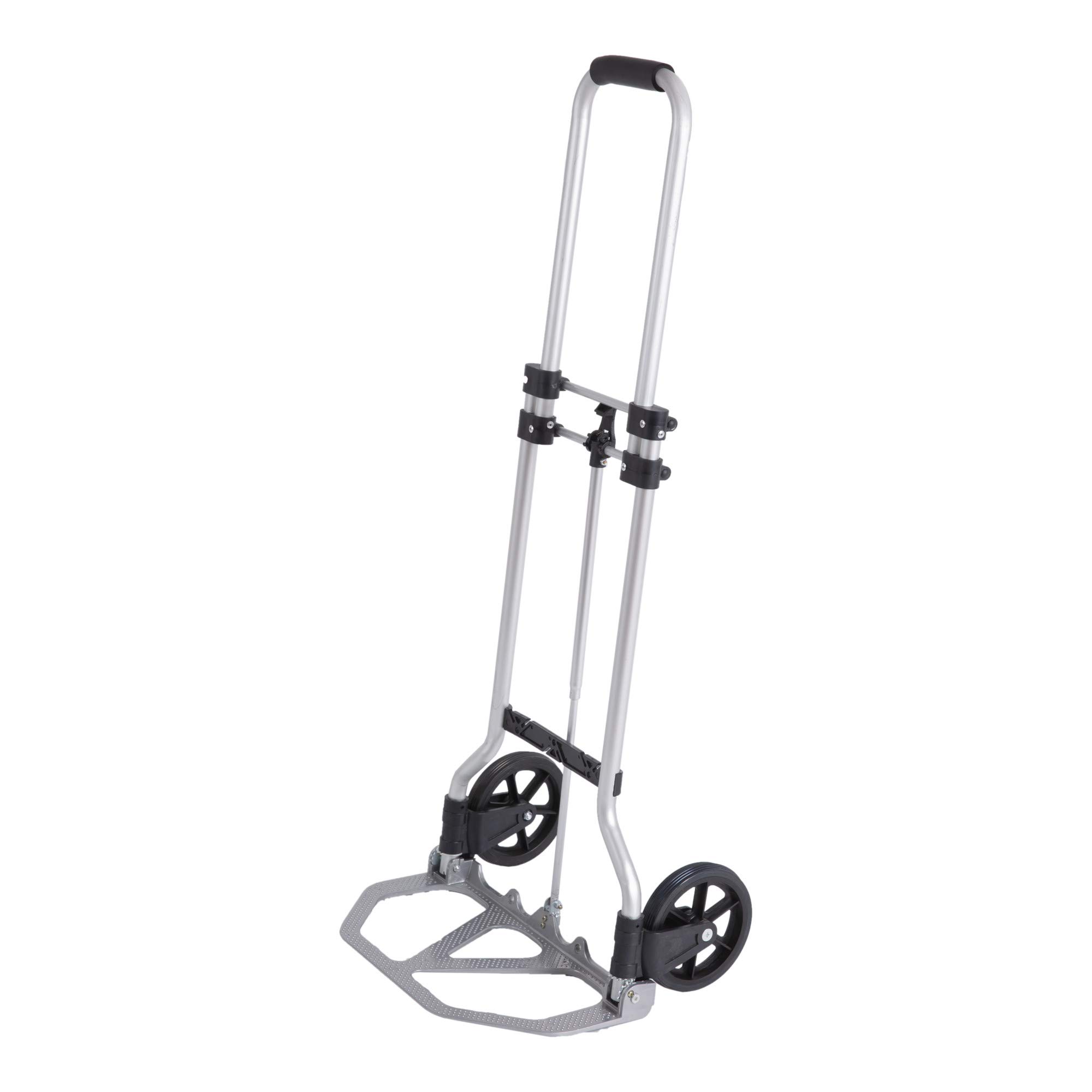 STIER Sackkarre Basic, klappbares Modell, Tragfähigkeit bis 45 kg, aus Aluminium, ideal für Transportaufgaben, mit Vollgummi-Bereifung, leicht und handlich