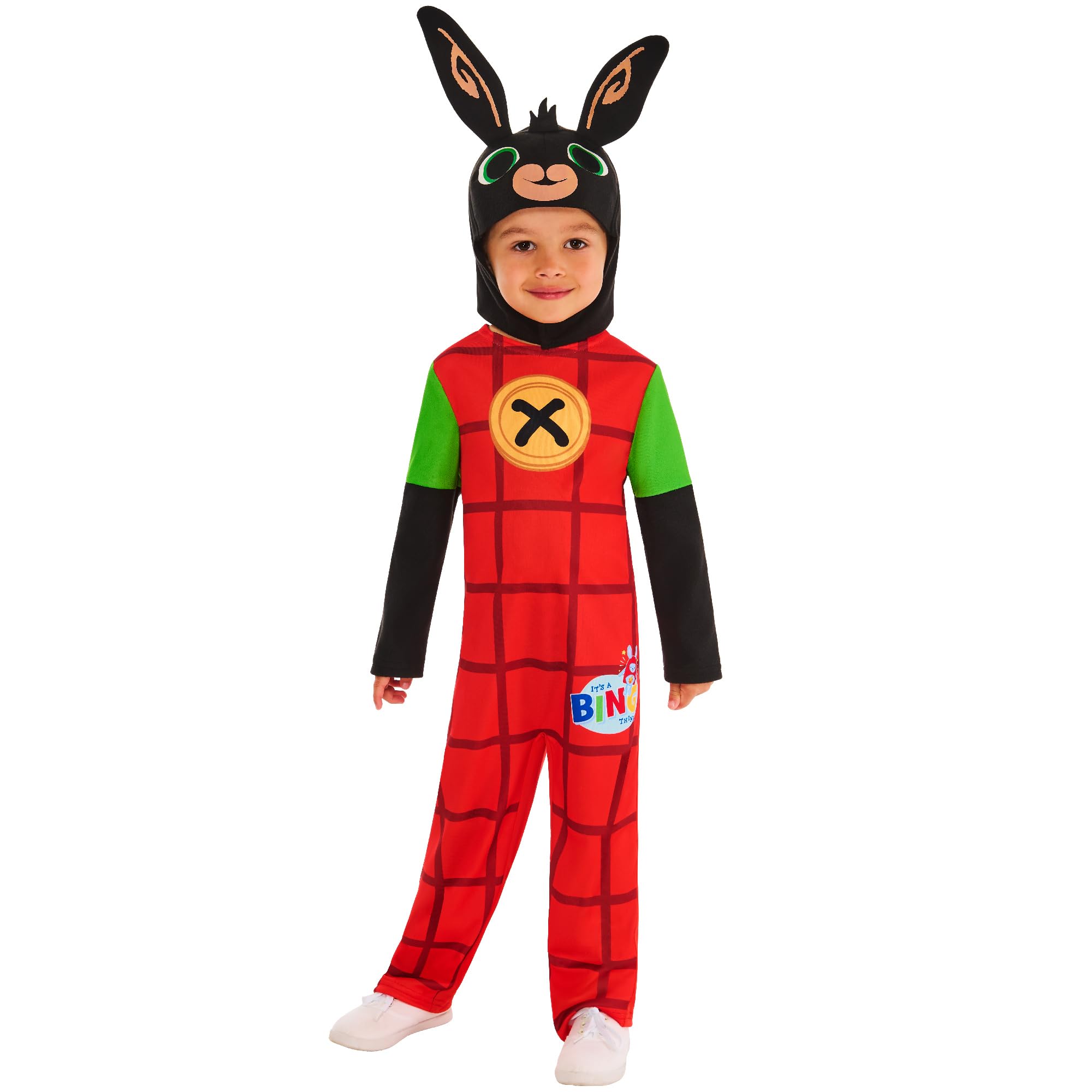 Rubies Official Bing Classic Child Costume, Kids Fancy Dress, Size Ages 12-24 months Halloween, Mulicolour