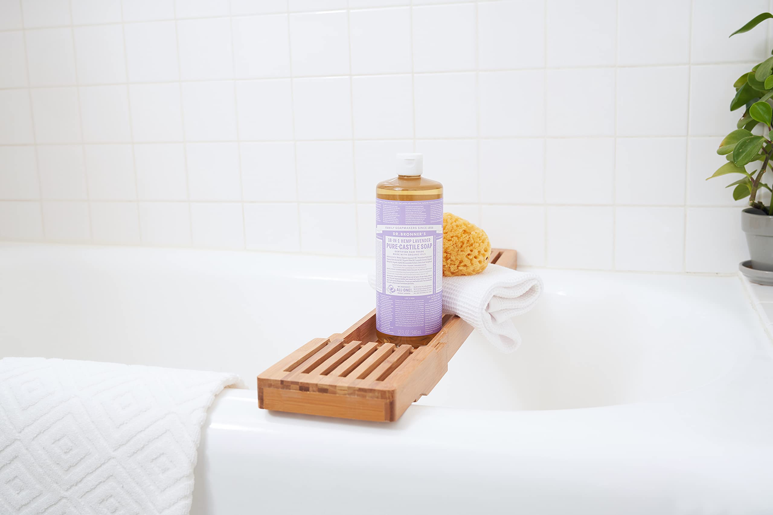 DR. BRONNER’S - Pure Castile Liquid Soap Lavender 475 ml, 475 ml (Pack of 1) - Image 2