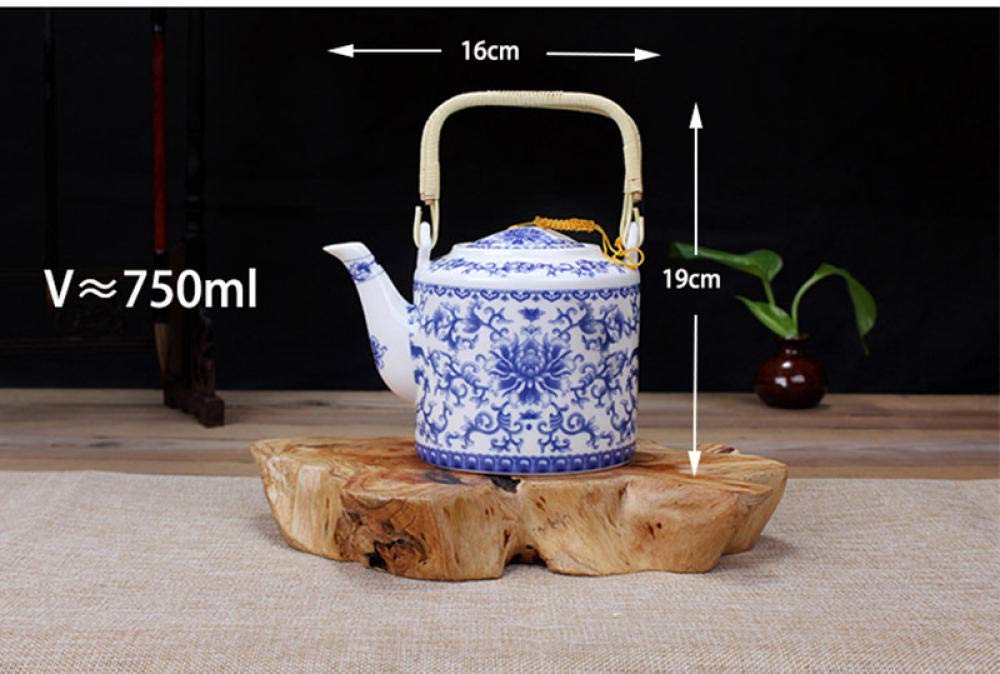 Czajniczek Zaparzacz Do Herbaty Czajniczek Ekspres Do Herbaty 750Ml Niebieski I Biały Porcelanowy Czajnik Herbata Top Artist Design Ceramic Handmade Piasek Pulk Kung Fu Herbata Zestaw Puer Czajnik