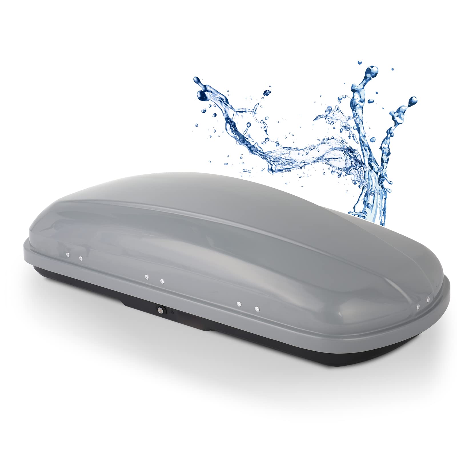 Buy TUFFIOM 13.4 Cubic Feet Rooftop Cargo Box w/ Keys, Hard Shell